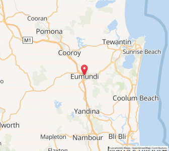 Map of Eumundi, Queensland