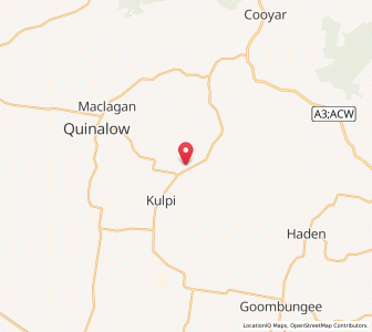 Map of Evergreen, Queensland