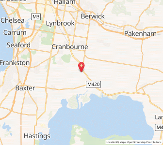 Map of Five Ways, VictoriaVictoria