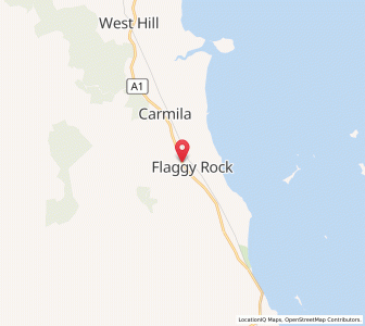 Map of Flaggy Rock, Queensland