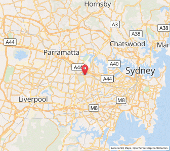 Map of Flemington, New South Wales