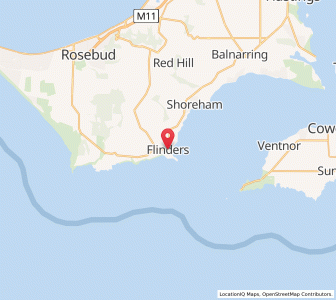 Map of Flinders, VictoriaVictoria