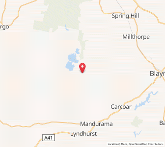 Map of Flyers Creek, New South Wales