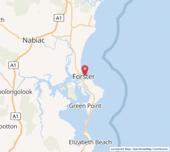 Map of Forster, New South Wales