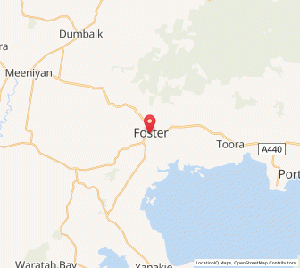 Map of Foster, VictoriaVictoria