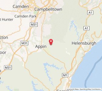 Map of Four Mile Creek, New South Wales