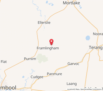 Map of Framlingham, VictoriaVictoria
