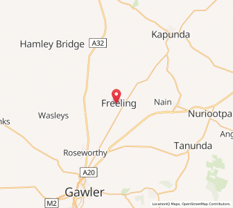 Map of Freeling, South Australia