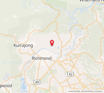 Map of Freemans Reach, New South Wales