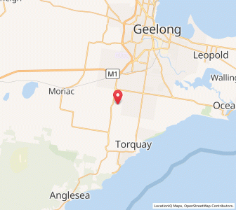 Map of Freshwater Creek, VictoriaVictoria