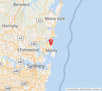 Map of Freshwater, New South Wales