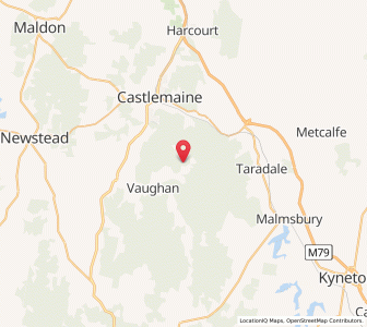 Map of Fryerstown, VictoriaVictoria