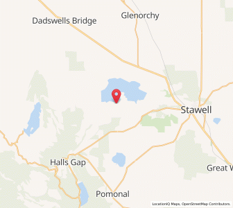 Map of Fyans Creek, VictoriaVictoria