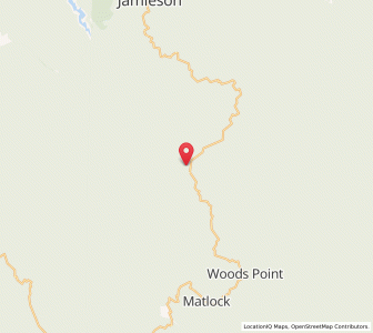 Map of Gaffneys Creek, VictoriaVictoria