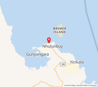 Map of Galaru, Northern Territory