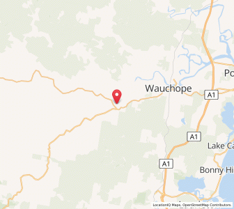 Map of Gannons Creek, New South Wales