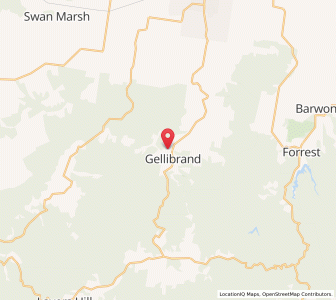 Map of Gellibrand, VictoriaVictoria