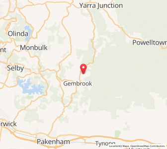 Map of Gembrook North, VictoriaVictoria