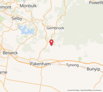 Map of Gembrook South, VictoriaVictoria
