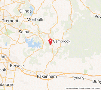 Map of Gembrook West, VictoriaVictoria