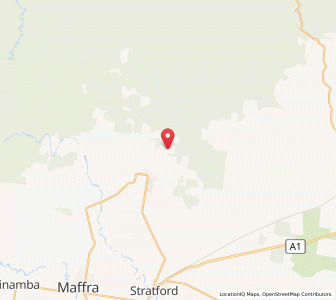 Map of Georges Creek, VictoriaVictoria