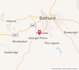 Map of Georges Plains, New South Wales