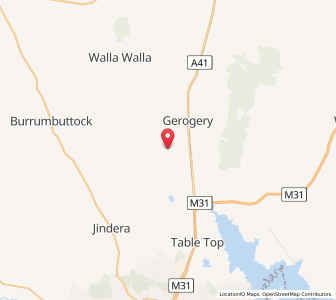 Map of Gerogery West, New South Wales