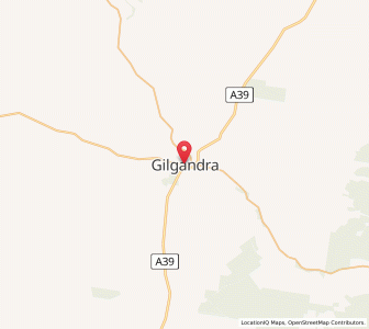 Map of Gilgandra, New South Wales