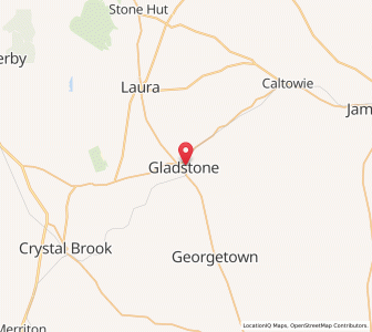 Map of Gladstone, South Australia
