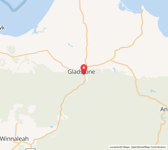 Map of Gladstone, TasmaniaTasmania