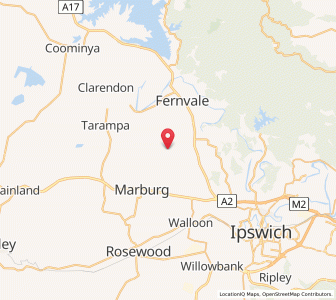 Map of Glamorgan Vale, Queensland