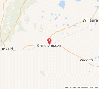 Map of Glen Thompson, VictoriaVictoria