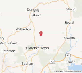 Map of Glen William, New South Wales