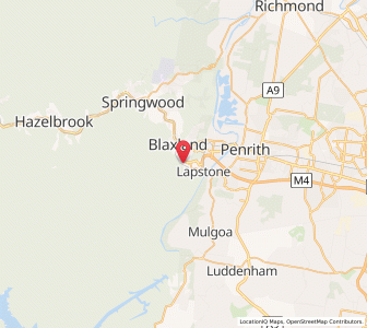 Map of Glenbrook, New South Wales