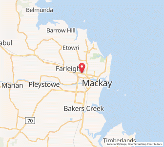 Map of Glenella, Queensland