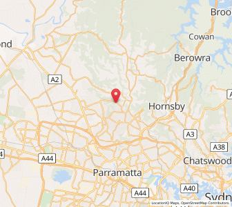 Map of Glenhaven, New South Wales