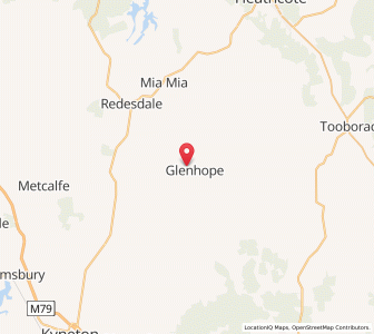 Map of Glenhope, VictoriaVictoria