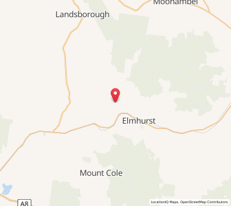 Map of Glenlofty Creek, VictoriaVictoria