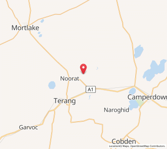 Map of Glenormiston South, VictoriaVictoria