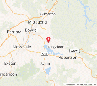 Map of Glenquarry, New South Wales