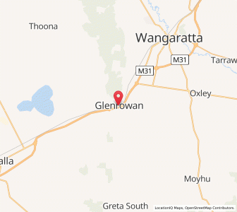 Map of Glenrowan, VictoriaVictoria