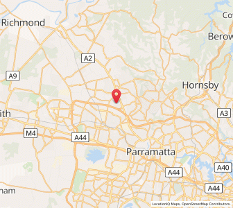 Map of Glenwood, New South Wales