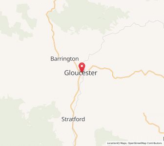Map of Gloucester, New South Wales
