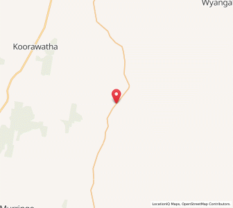 Map of Godfreys Creek, New South Wales