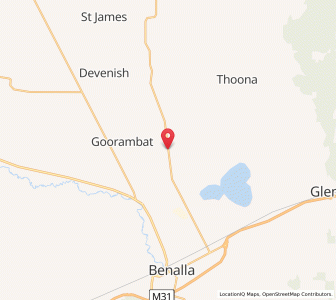 Map of Goorambat East, VictoriaVictoria