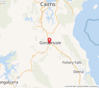 Map of Gordonvale, Queensland