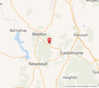 Map of Gowar, VictoriaVictoria