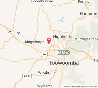 Map of Gowrie Junction, Queensland