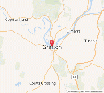 Map of Grafton, New South Wales