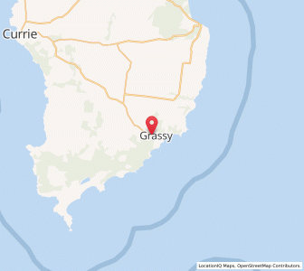Map of Grassy, TasmaniaTasmania